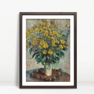 Sunlit Vase Of Jerusalem Artichokes by Monet