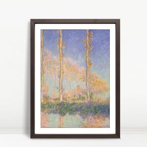 Poplars Reflected In Still Water by Monet