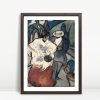 Spanish Lovers Walk Picasso Inspired Scene