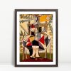 Reine Géométrique sous le Soleil(Geometric Queen in Sun) – Picasso
