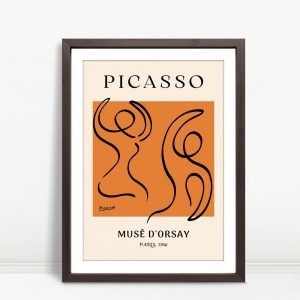 Danseurs Abstraits en Orange(Orange Abstract Dancers) – Picasso