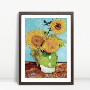 Vase with Three Sunflowers