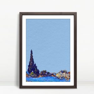Vertical Cypresses by van Gogh