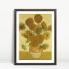 Vase with Fifteen Sunflowers