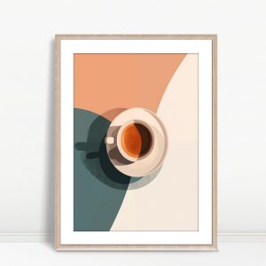 Minimalist Coffee Cup Art Print