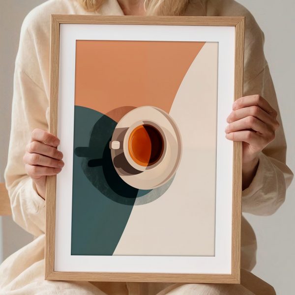 Minimalist Coffee Cup Art Print - Image 2
