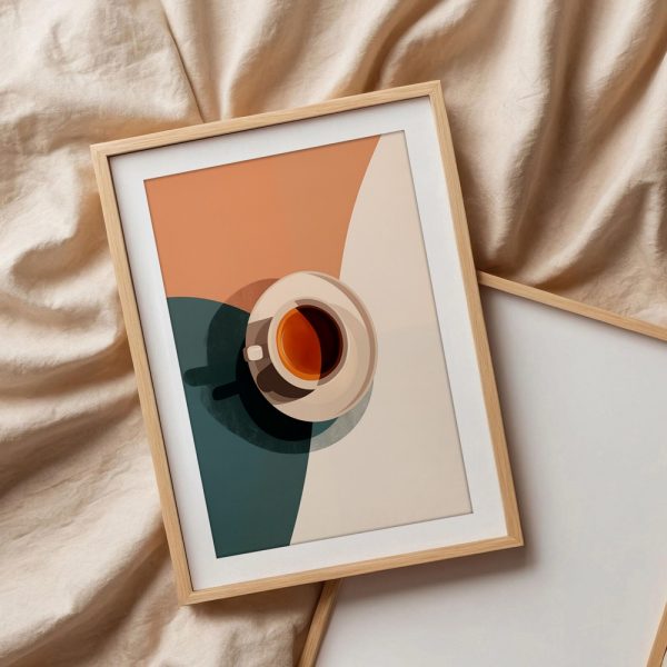 Minimalist Coffee Cup Art Print - Image 3