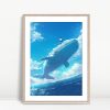 Boy Surfing On Giant Whale