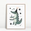 Birthday Crocodile Party Art
