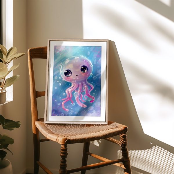 Underwater Jellyfish Kids Art - Image 4