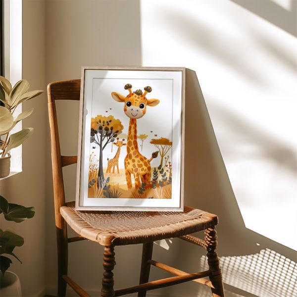 Happy Giraffes In Savannah - Image 4