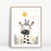 Sweet Zebra Under Sunny Sky