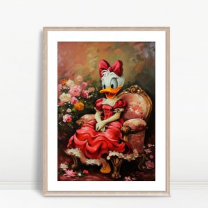 Daisy Duck In Elegant Red Dress