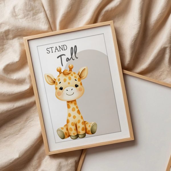 Stand Tall Cute Giraffe Art - Image 3