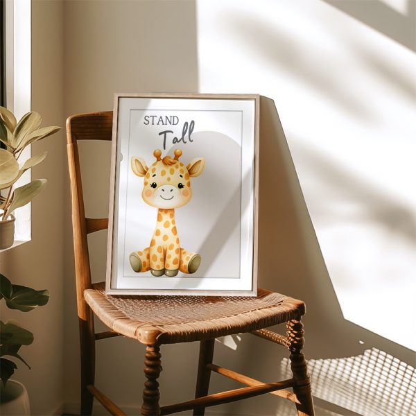 Stand Tall Cute Giraffe Art - Image 4