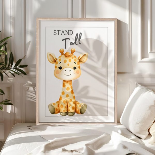 Stand Tall Cute Giraffe Art - Image 5