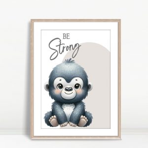 Be Strong Gorilla Kids Art