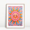 Radiant Sunburst Garden Wall Art