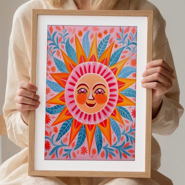 Radiant Sunburst Garden Wall Art - Image 2