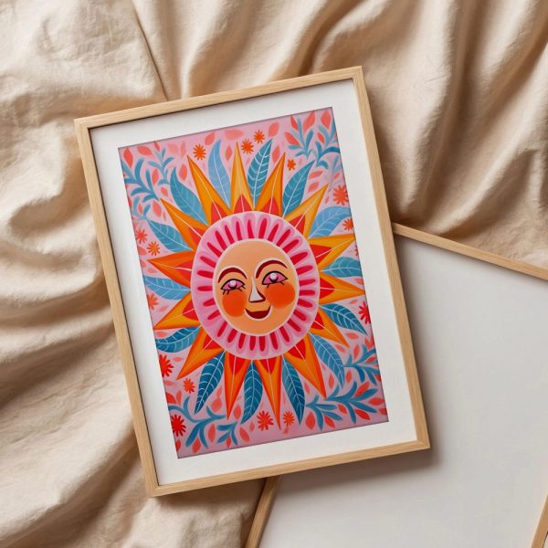 Radiant Sunburst Garden Wall Art - Image 3