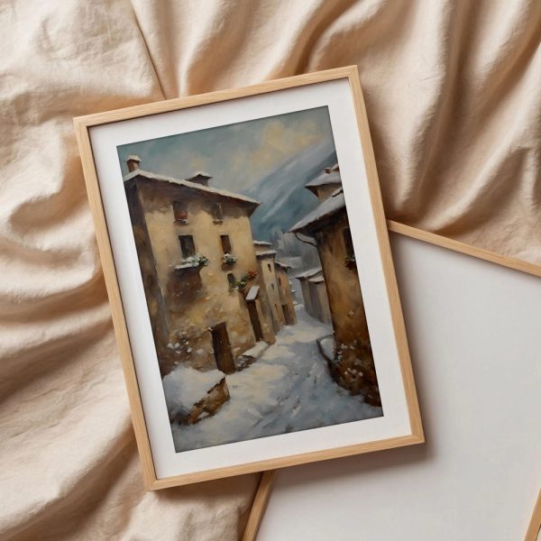 Snow Covered Village In The Alps - Image 3