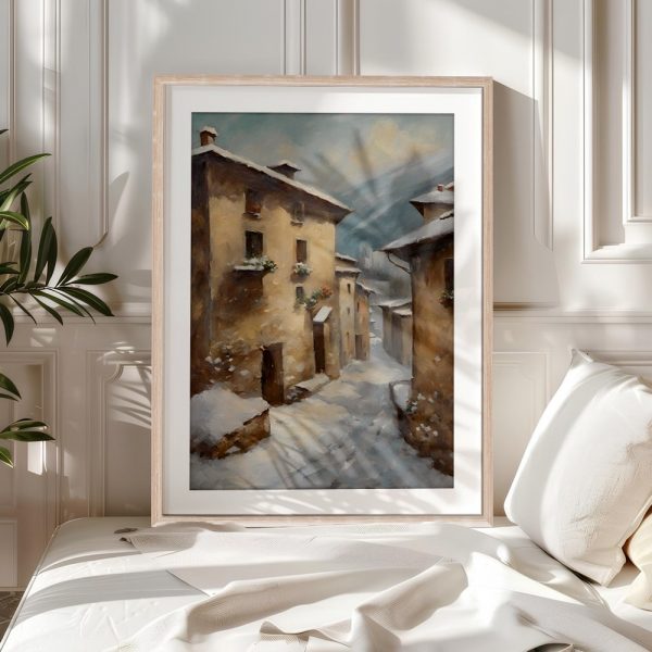 Snow Covered Village In The Alps - Image 5