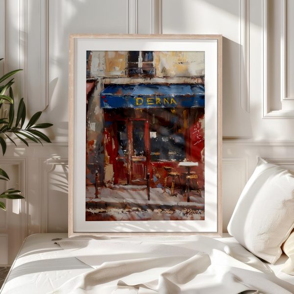 Parisian Cafe With Blue Awning - Image 5
