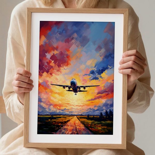 Runway Sunset Vibrant Departure - Image 2