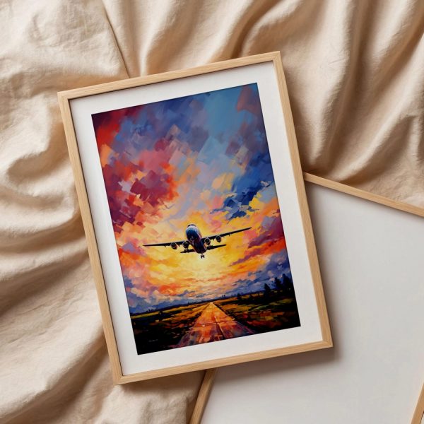 Runway Sunset Vibrant Departure - Image 3