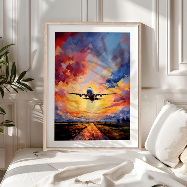 Runway Sunset Vibrant Departure - Image 5