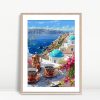 Santorini Morning Coffee View