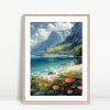 Blossoming Coastline Mountainside Escape