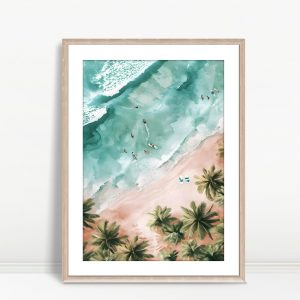 Palm Beach Surfers Aerial View