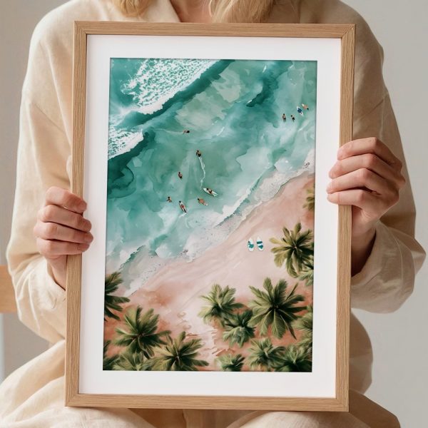 Palm Beach Surfers Aerial View - Image 2