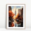 Autumn City Lights Urban Reflections