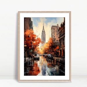 Autumn City Lights Urban Reflections