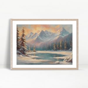 Tranquil Lake Alpine Sunrise