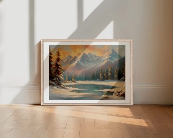 Tranquil Lake Alpine Sunrise - Image 2