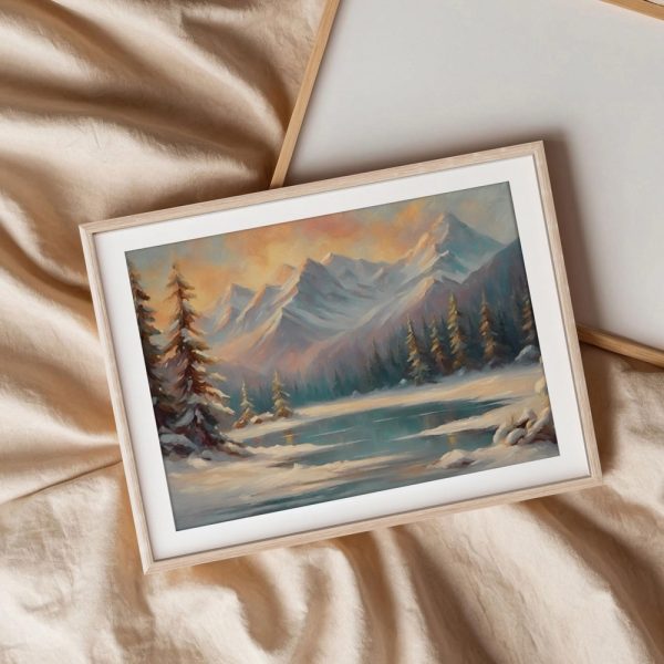 Tranquil Lake Alpine Sunrise - Image 3