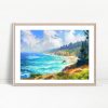 Painterly Cliffs and Turquoise Sea