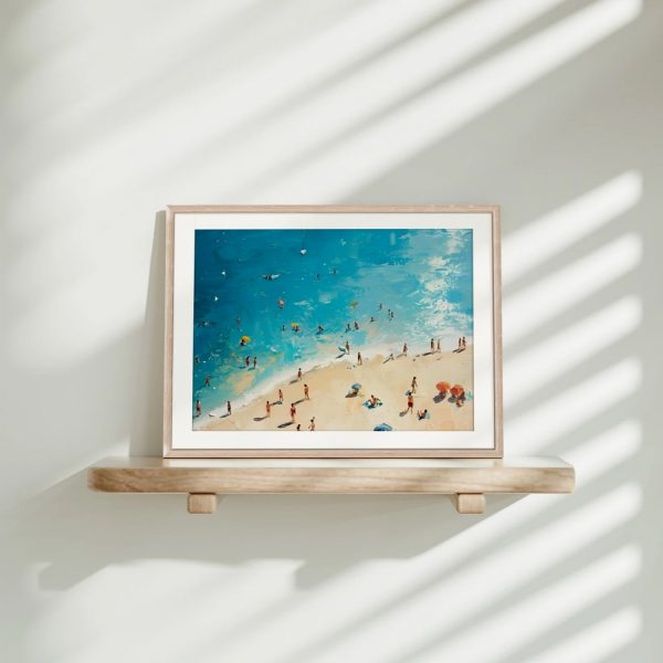 Sunbathers on Azure Coastline - Image 4
