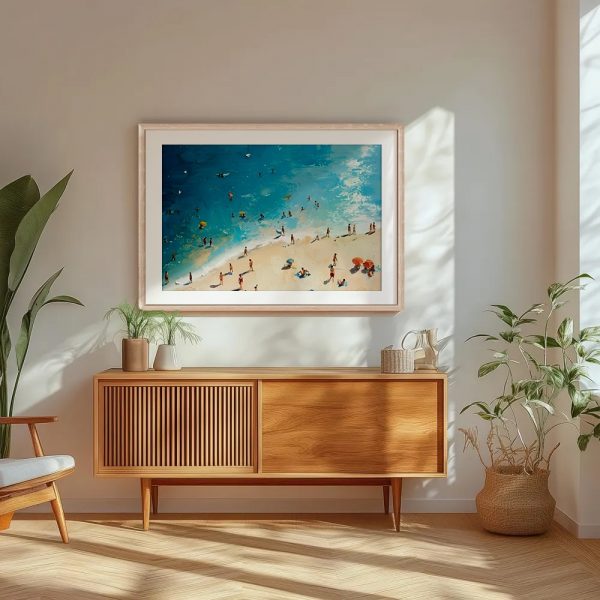 Sunbathers on Azure Coastline - Image 5