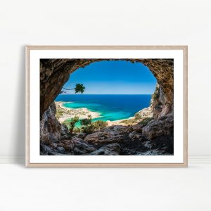 Sea View Framed by Rocky Cave