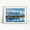 Panoramic Alpine Reflection Lake