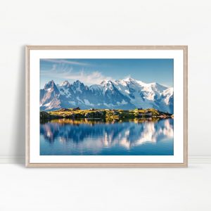 Panoramic Alpine Reflection Lake