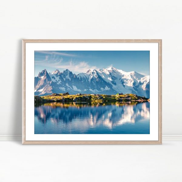 Panoramic Alpine Reflection Lake