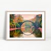 Arch Bridge Over Autumn Water