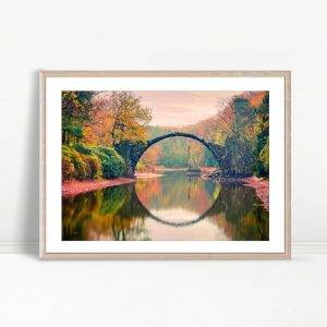 Arch Bridge Over Autumn Water