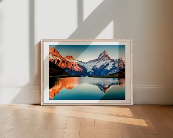 Sunrise Glow on Snowy Alps - Image 2