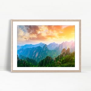 Emerald Peaks Bathed in Sunlight